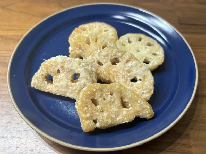 ビオ・マルシェの野菜で作ったれんこん唐揚げ
